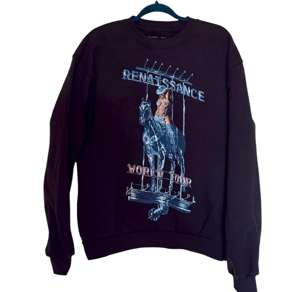 Beyoncé Official Renaissance World Tour sweatshirt, tour cities on back, L/XL